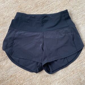 lululemon athletica Black High-Rise Running Shorts
